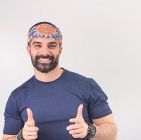 دستمال سر و گردن تیداسان مدل چرخ گردون Teadasun
